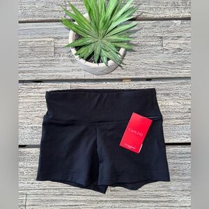 Capezio Girls Gymnastics/Dance Black Gusset Shorts, Sz Large